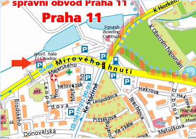 Chodov Hall Map