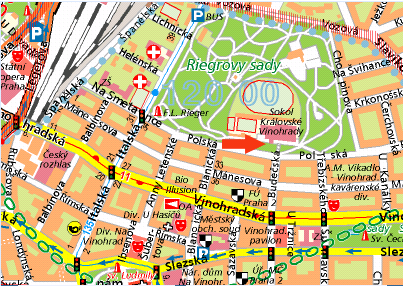  Vinohrady Hall Map