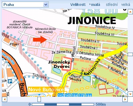 Vidoule Hall Map